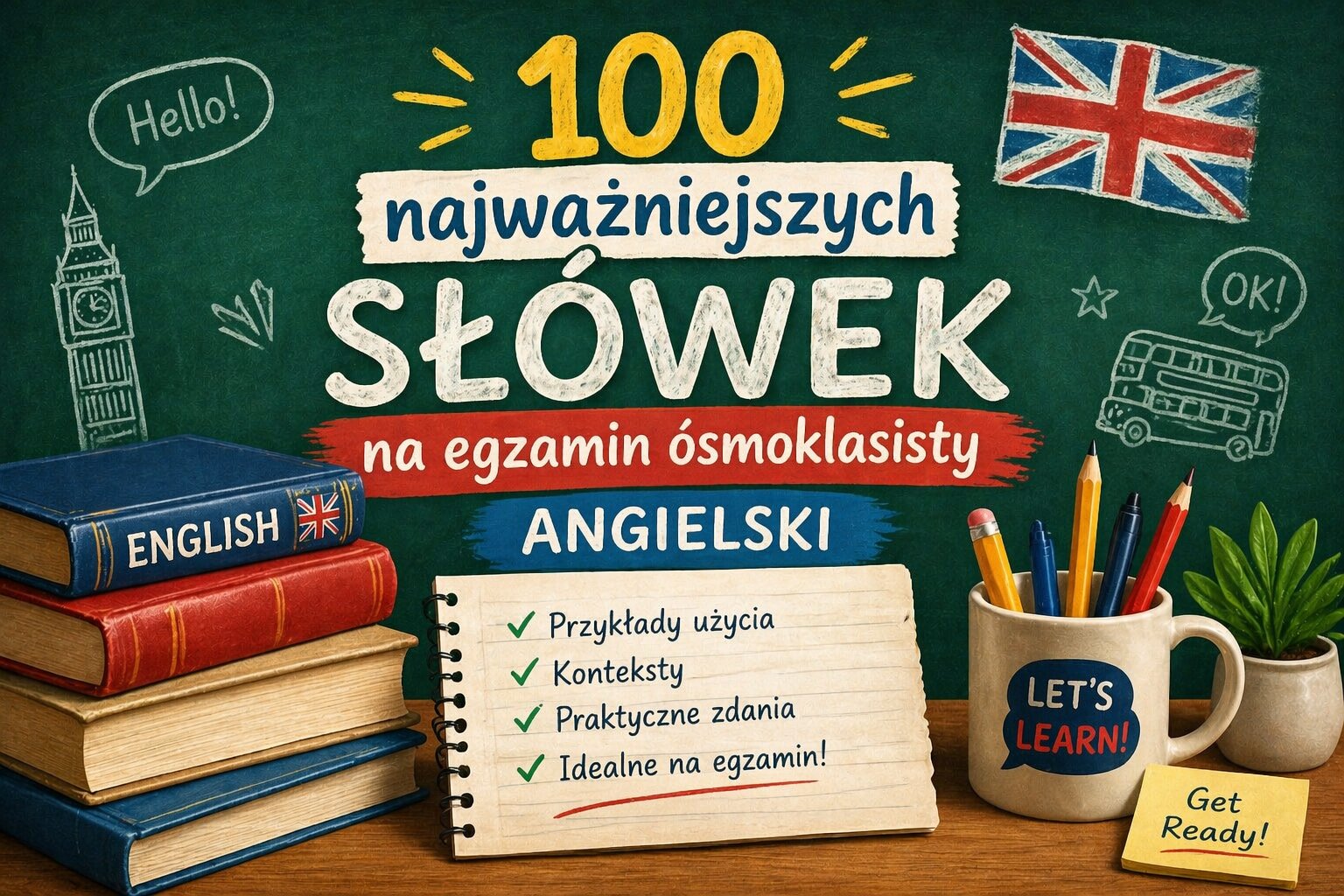 100 Najważniejszych słówek - egzamin ósmoklasisty